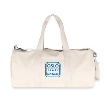 Insigne d’Oslo Norvège - Sac de sport en toile recyclée Stanley/Stella - blanc naturel - Devant