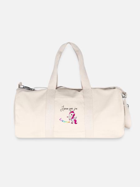 J'ai LICORNE - Sac de sport en toile recyclée Stanley/Stella - blanc naturel