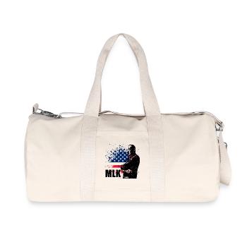 Grunge Flag USA Splash Art - Recycled Canvas Sports Bag by Stanley/Stella - natural - Front