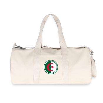 Algerien Flagge rund - Recycelte Canvas-Sporttasche von Stanley/Stella - Naturweiß - Vorne