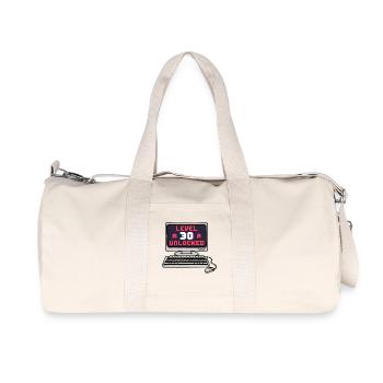 Thirtieth Birthday 30s 30S Old Saying - Recycled Canvas Sports Bag by Stanley/Stella - natural - Front