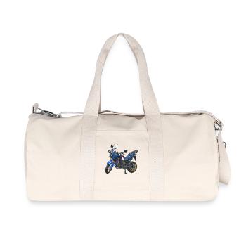 Africa Twin Enduro - solo blue - Recycled Canvas Sports Bag by Stanley/Stella - natural - Front