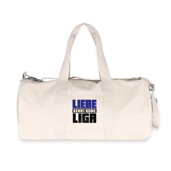 LIEBE KENNT KEINE LIGA | 2.Liga Absteiger Shirt - Recycelte Canvas-Sporttasche von Stanley/Stella - Naturweiß - Vorne