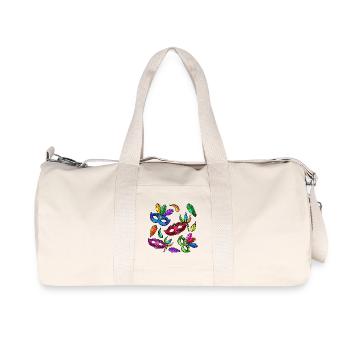 Carnaval carnaval masques costume - Sac de sport en toile recyclée Stanley/Stella - blanc naturel - Devant