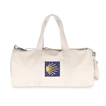 Scallop mosaic | Camino Santiago | Santiago - Recycled Canvas Sports Bag by Stanley/Stella - natural - Front