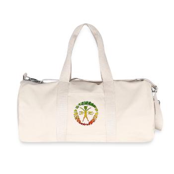 Hippie Reggae Sign with Gradient - Recycled Canvas Sports Bag by Stanley/Stella - natural - Front