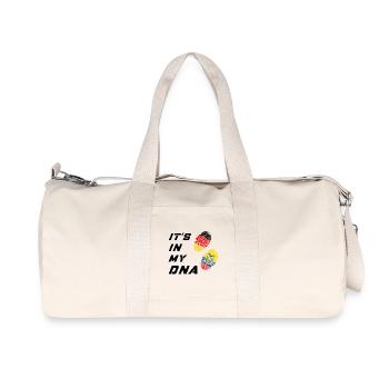 In meiner DNA Deutschland und Ecuador - Recycelte Canvas-Sporttasche von Stanley/Stella - Naturweiß - Vorne