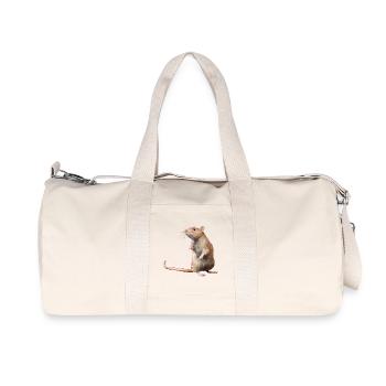Maus - Recycelte Canvas-Sporttasche von Stanley/Stella - Naturweiß - Vorne