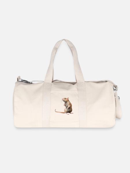 Maus - Recycelte Canvas-Sporttasche von Stanley/Stella - Naturweiß