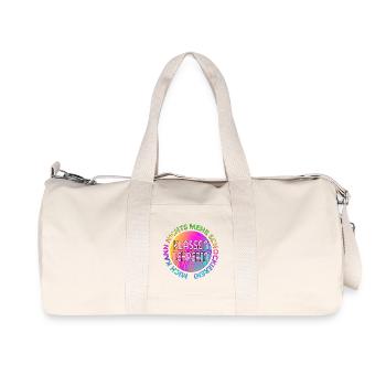 KLASSENLEHRERIN LEHRERIN - UNERSCHÜTTERLICH - Recycelte Canvas-Sporttasche von Stanley/Stella - Naturweiß - Vorne
