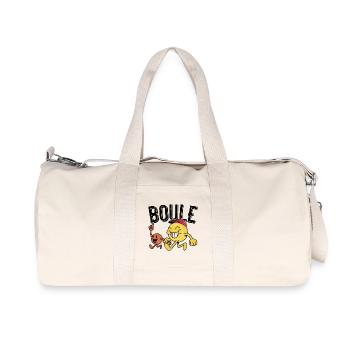 Boule de pétanque avec des cochons aller à la pétanque - Sac de sport en toile recyclée Stanley/Stella - blanc naturel - Devant
