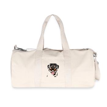 Rottweiler - Sac de sport en toile recyclée Stanley/Stella - blanc naturel - Devant