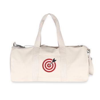 Zielscheibenpfeil - Recycelte Canvas-Sporttasche von Stanley/Stella - Naturweiß - Vorne