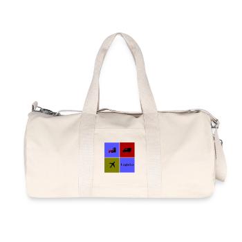 Logistik und Transport Team - Recycelte Canvas-Sporttasche von Stanley/Stella - Naturweiß - Vorne