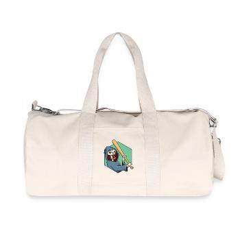 Grim Reaper with baseball bat - Recycled Canvas Sports Bag by Stanley/Stella - natural - Front
