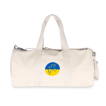 Ukraine Dove of Peace - Recycled Canvas Sports Bag by Stanley/Stella - natural - Front