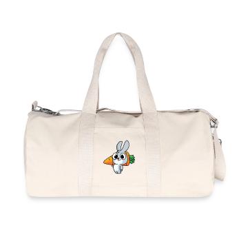 Lapin travailleur - Sac de sport en toile recyclée Stanley/Stella - blanc naturel - Devant