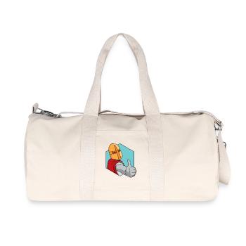 Ritter Daumen Hoch - Recycelte Canvas-Sporttasche von Stanley/Stella - Naturweiß - Vorne