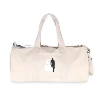 Hochzeits shirt, brautpaar, originelle hochzeit - Recycelte Canvas-Sporttasche von Stanley/Stella - Naturweiß - Vorne