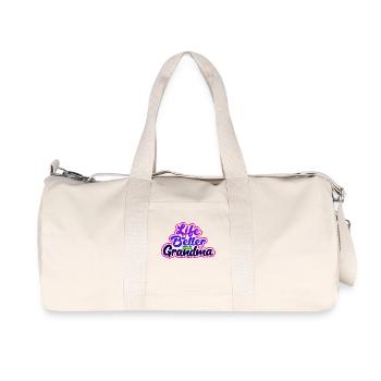 Cool Statement Senior All the Best Grandma Grandmother - Recycled Canvas Sports Bag by Stanley/Stella - natural - Front