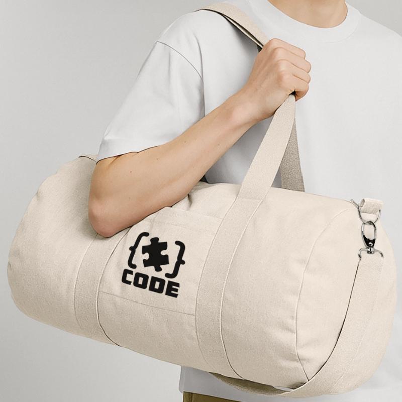 Programmierer Code-Puzzle-Lösung Recycelte Canvas-Sporttasche von Stanley/Stella