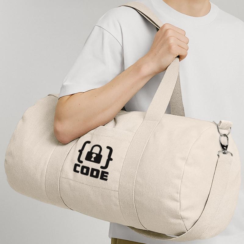 Code mit Sperrprogrammierer Recycelte Canvas-Sporttasche von Stanley/Stella