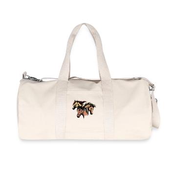 Horses Stallion Icelandic Horses Horse Love Icelanders - Recycled Canvas Sports Bag by Stanley/Stella - natural - Front