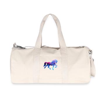 Cool Islandpferde Pferdeliebe Pferde Galopp - Recycelte Canvas-Sporttasche von Stanley/Stella - Naturweiß - Vorne