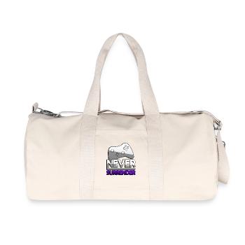 NEVER SURRENDER (Lila) + Controller - Gaming - Recycelte Canvas-Sporttasche von Stanley/Stella - Naturweiß - Vorne