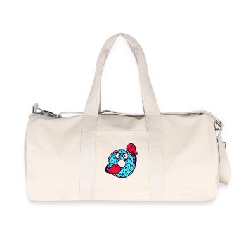 Donut Sweets Delicious Snack Dessert - Recycled Canvas Sports Bag by Stanley/Stella - natural - Front