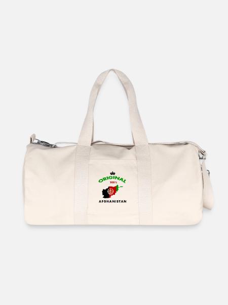 Afghanistan Original 100% Flaggen Design - Recycelte Canvas-Sporttasche von Stanley/Stella - Naturweiß