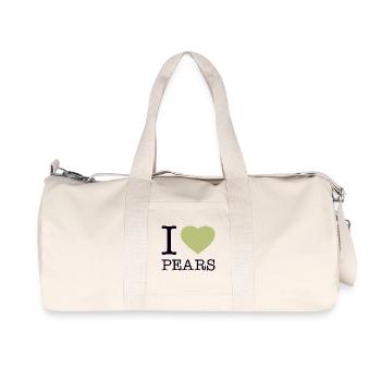I LOVE PEARS Pear Pears - Recycled Canvas Sports Bag by Stanley/Stella - natural - Front