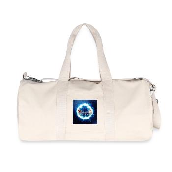 Joyeux Noël vous souhaite le Père Noël - Sac de sport en toile recyclée Stanley/Stella - blanc naturel - Devant