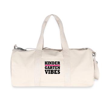kindergarten vibes - Sac de sport en toile recyclée Stanley/Stella - blanc naturel - Devant