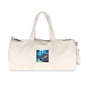Merveilleuse sirène avec des méduses - Sac de sport en toile recyclée Stanley/Stella - blanc naturel - Devant