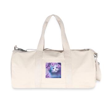 Süßes Kätzchen - Recycelte Canvas-Sporttasche von Stanley/Stella - Naturweiß - Vorne