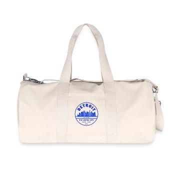 Detroit États-Unis - Sac de sport en toile recyclée Stanley/Stella - blanc naturel - Devant