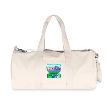 SUN SIGN PISCES - ZODIAC ASTROLOGY - Recycled Canvas Sports Bag by Stanley/Stella - natural - Front
