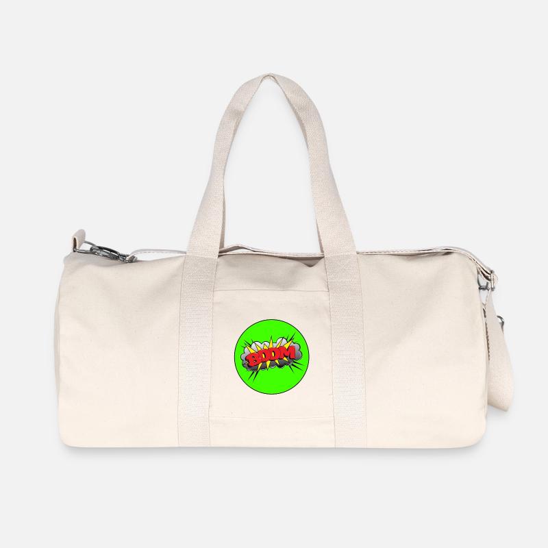 Dröhnen - Recycelte Canvas-Sporttasche von Stanley/Stella - Naturweiß