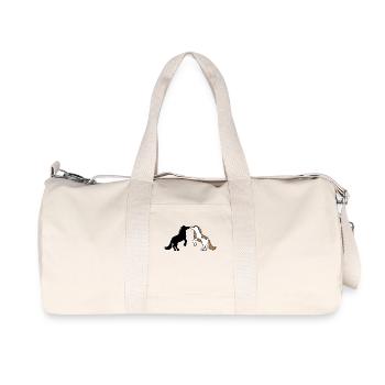 Chevaux islandais chevaux amour galop arabes - Sac de sport en toile recyclée Stanley/Stella - blanc naturel - Devant