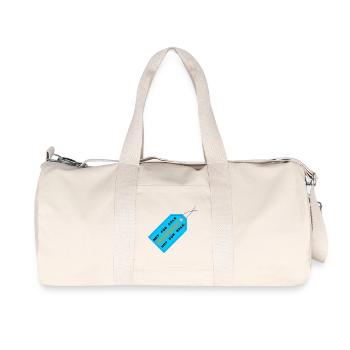 Nicht Zum Verkauf Preisschild - Recycelte Canvas-Sporttasche von Stanley/Stella - Naturweiß - Vorne