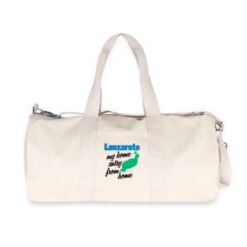 Lanzarote, my home away from home - Recycled Canvas Sports Bag by Stanley/Stella - natural - Front