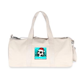 Personalized Christmas Gifts - SOCCER NAME - Recycled Canvas Sports Bag by Stanley/Stella - natural - Front