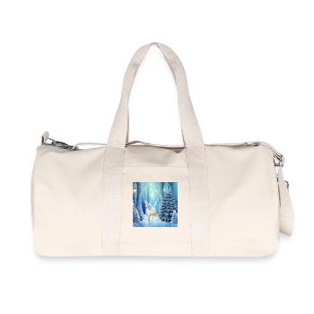 Merveilleux rennes fantastiques dans un paysage hivernal - Sac de sport en toile recyclée Stanley/Stella - blanc naturel - Devant