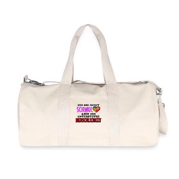 Sexualität Gleichberechtigung Lgbt Statement Herz - Recycelte Canvas-Sporttasche von Stanley/Stella - Naturweiß - Vorne