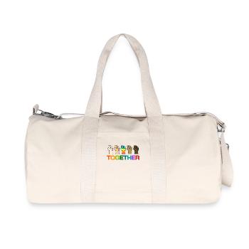 gay human rights lgbt saying rainbow - Recycled Canvas Sports Bag by Stanley/Stella - natural - Front