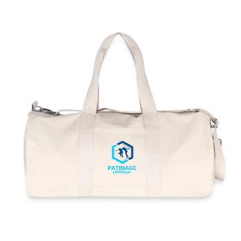 Patinage artistique - Sac de sport en toile recyclée Stanley/Stella - blanc naturel - Devant