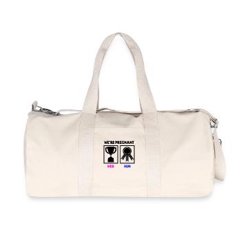 Déclaration des parents enceintes - Sac de sport en toile recyclée Stanley/Stella - blanc naturel - Devant