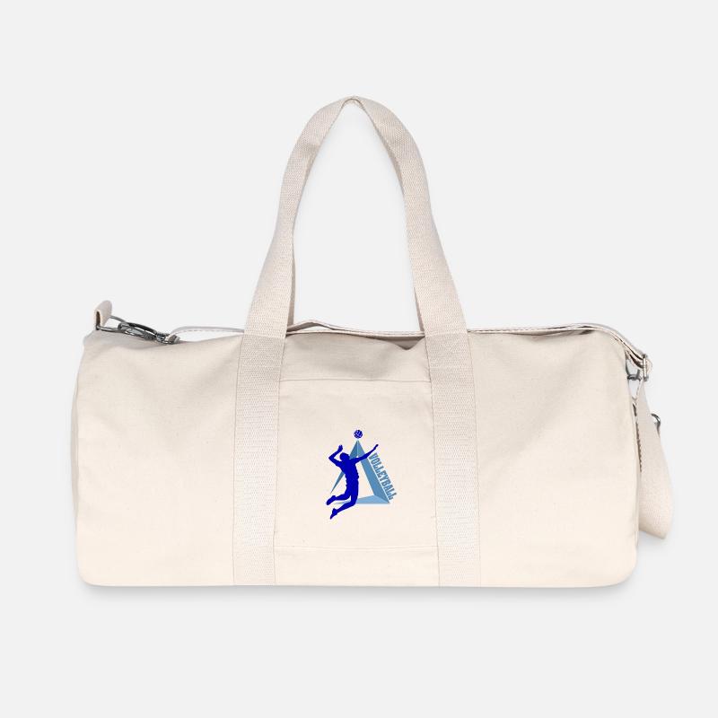 Volleyball - Sac de sport en toile recyclée Stanley/Stella - blanc naturel