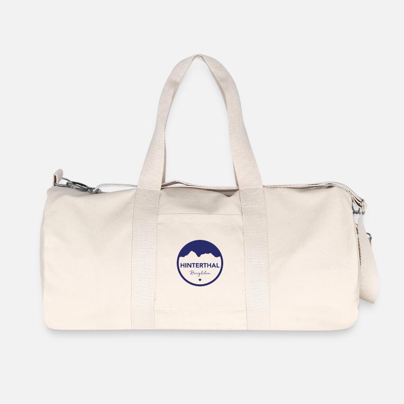 Hinterthal in dunkelblau! - Recycelte Canvas-Sporttasche von Stanley/Stella - Naturweiß